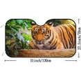 thumbnail image 2 of Car Windshield Sunshade Blocks Sun Visor Protector Tiger Animal Foldable Sun Shield For Vehicle Car Truck SUV Van 51x27.5 inches Keep Vehicle Cool, 2 of 6