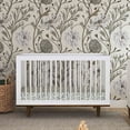 thumbnail image 2 of Davinci Marley Modern Pine Wood 3-In-1 Convertible Crib in White/Walnut, 2 of 10