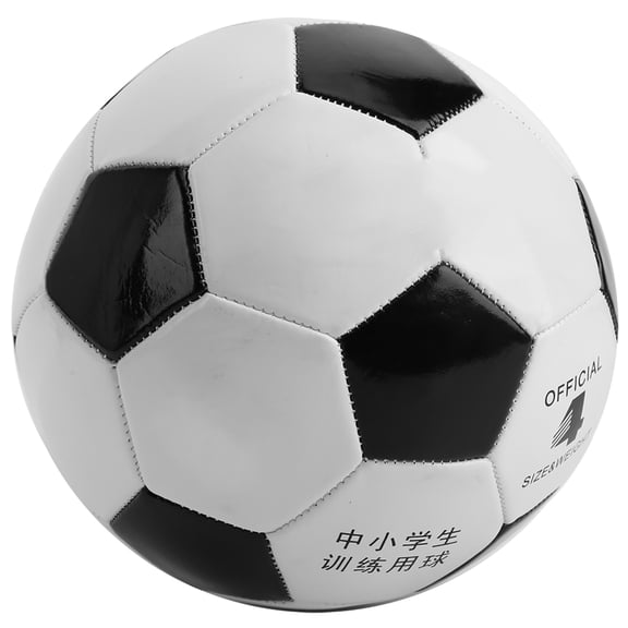 Suodoka Size 4 Traditional Black and White Soccer Ball for Youth and Student Training, PVC Interactive Football for Indoor and Outdoor Excercise, Team Practice Match Equipment