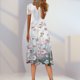 thumbnail image 3 of Lady Midi Dress Lace Spliced ​​V-Neck Mujer Vestidos sueltos Temperamento Casual FLhrweasw Nuevo, 3 of 9