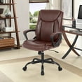thumbnail image 6 of BestOffice Ergonomic Office Chair, Lumbar Support, Swivel Rolling for Men, Women(Brown), 6 of 8