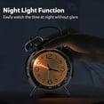 thumbnail image 2 of Loud Alarm Clock For Heavy Sleepers Adults,4 Inch Silent Non-ticking Quartz With Backlight,twin Bell (blue) N0, 2 of 5