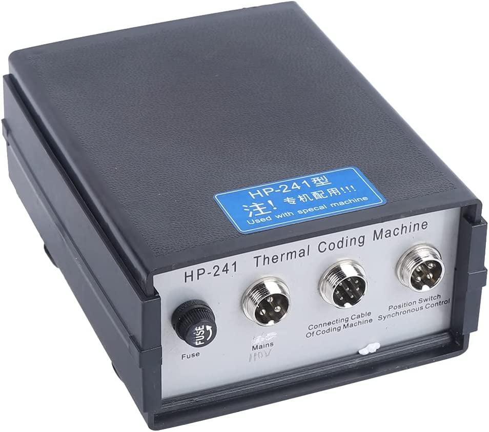 Fichiouy HP-241 Electric Thermal Tracking Ribbon Coding Machine MFG EXP Date Batch Number Coder 105W