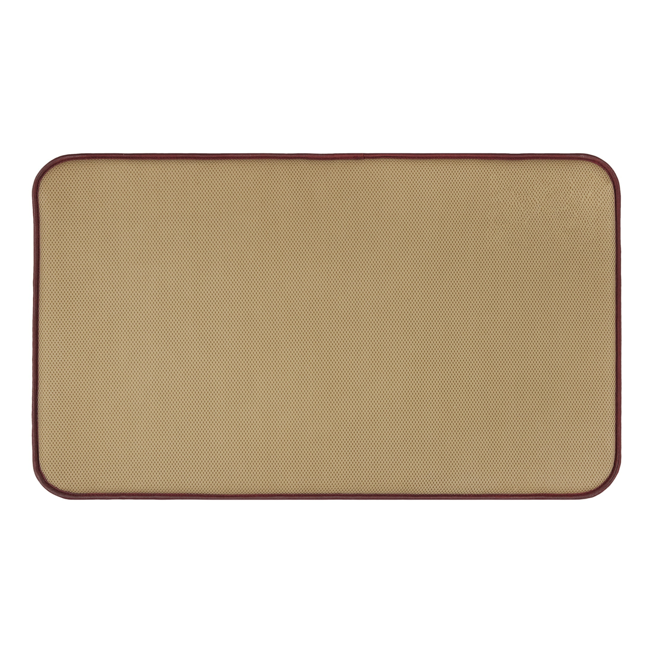 Better Homes & Gardens Signature Soft Cotton Memory Foam Bath Rug, Deep Redwood, 20" x 34"
