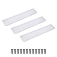 thumbnail image 1 of Uxcell 20 x 4" Rectangle Ventilation Grille 3Pcs Aluminum Air Vent Cover Silver, 1 of 7