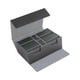 thumbnail image 3 of Estuche para barajas de cartas coleccionables con tapa, protección multifunción para cartas deportivas. Interior gris y verde., 3 of 9