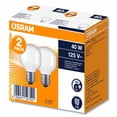 thumbnail image 2 of Foco Bulbo Osram 40W Luz Cálida E26 Vidrio Blanco 2Pzas, 2 of 3