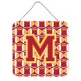thumbnail image 1 of Lettre M Football Cardinal & or Mur Ou Porte Suspendus Imprimés, 1 of 1