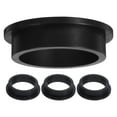 thumbnail image 2 of BRIGHTFUFU Arandelas de silicona 4 piezas Anillo de sello de ojal en forma de L Junta tórica de repuesto Junta de manguera de piscina Compatible con motor de bomba de filtro de arena Negro, 2 of 7