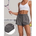 thumbnail image 4 of Pinspark Womens Workouts Shorts with MSH Lining Outdoor Breathable Athletic Shorts with Pockets Summer Quick Dry Active Shorts, 4 of 6