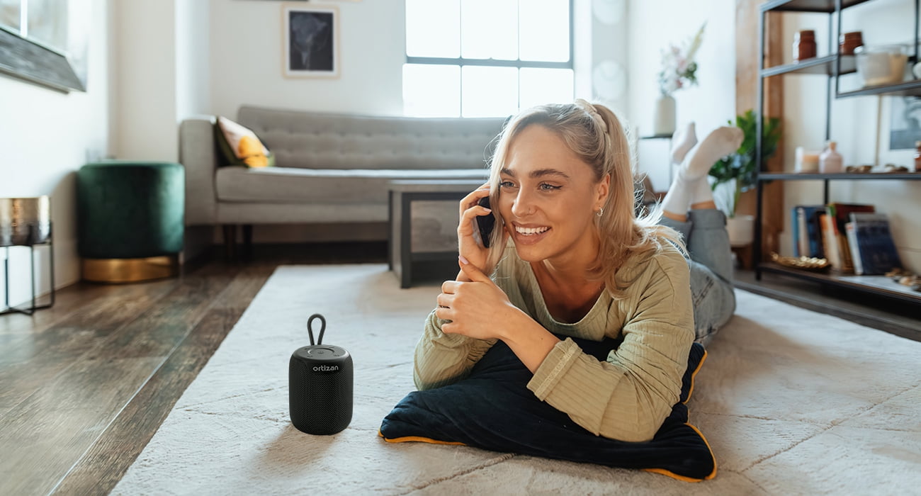 Ortizan X2 Mini Portable Wireless 5.3 Bluetooth Speaker, IPX7 Waterproof Outdoor Speaker with 15W Stereo Sound, 15H Playtime,Stereo Pairing