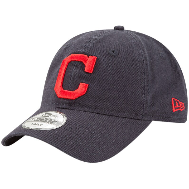 Cleveland Indians New Era Core Fit Replica 49FORTY Fitted Hat Navy 