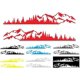 thumbnail image 5 of Paquete de 2 pegatinas para coche, vinilo de bosque rojo, pegatinas para coche, parachoques, puerta, ventana de camión, decoración de kayak, 5 of 5