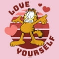 thumbnail image 2 of Girl's Garfield Love Yourself Graphic T-Shirt, 2 of 4