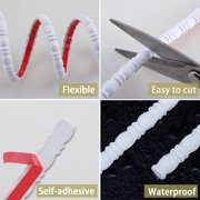 0.4 x 196.8Peel and Stick Bead and Reel Trim - Easy to Paint, Flexible DIY Craft Molding for Mirror Frame, Backsplash, Wall, Door, Cabinet, Dresser, Shelf
