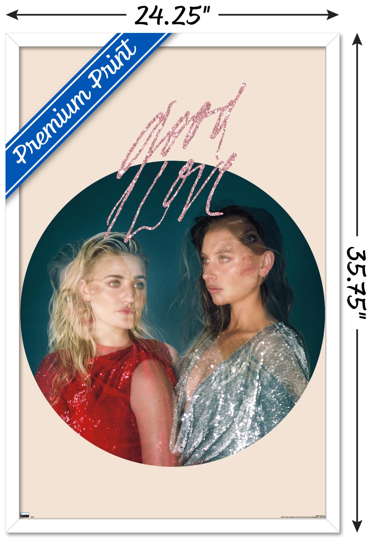 Aly & AJ - Circle Wall Poster, 22.375" x 34", Framed
