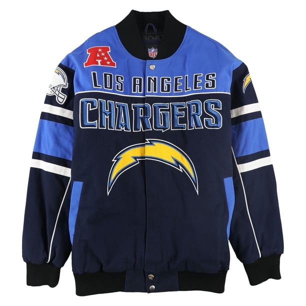 Chaqueta universitaria de Cierre completo NFL para hombre azul XXX-Large