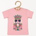 thumbnail image 4 of Pink and Teal Nutcracker Patchwork Print - Youth Short Sleeve Graphic T-Shirt and Toddler Short Sleeve Graphic T-Shirt, 4 of 13