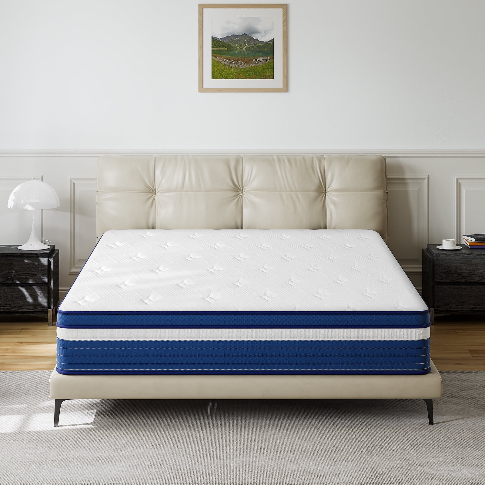 LIBORIA Queen Mattress,10 inch Medium Memory Foam Mattress In a Box , Edge Support, Motion Isolation, Pressure Relief,