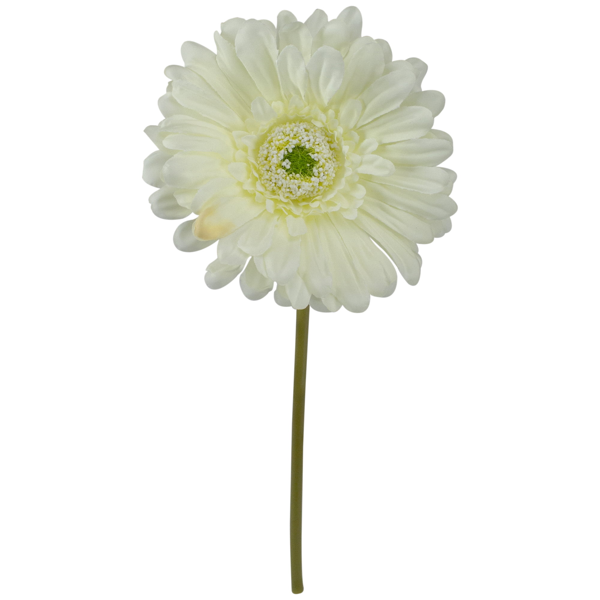 9" White Gerbera Daisy Artificial Spring Floral Pick - Walmart.com