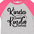 thumbnail image 4 of Inktastic Kinda Sweet, Kinda Savage Boys or Girls Toddler T-Shirt, 4 of 5