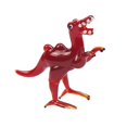 thumbnail image 3 of Dinosaurio de cristal Tiny Art Craft Room Decor Pintado a animales hechas a mano Líneas suaves Modelo de escultura Jurásico Lindo , Rojo shamjiam Escultura de dinosaurio, 3 of 8