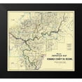 thumbnail image 2 of Hunt 22x20 Black Modern Framed Museum Art Print Titled - Venango Pennsylvania Landowner - Hunt 1865, 2 of 5