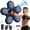 B, variant on New Smart Music Boxing Machine with Boxing Gloves, Bluetooth Training Machine with LED Electronic Wall Mounted, Music Boxing Target Workout Punching Equipment for Kids and Adults
