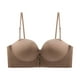 thumbnail image 5 of Brasier Tela de Mantequilla Sujetador Deportivo Cómodo y Transparente para Mujer, sin Cordones, sin Espalda, sin Esponja y con Tirantes convertibles Grande, 5 of 5