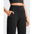 thumbnail image 4 of Women Yoga Pants with Pockets Stretchy High Waist Sweatpants Lounge Casual Pants Wide Leg Work Pants, 4 of 11