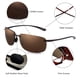 thumbnail image 2 of Gafas de sol deportivas JIM HALO TR90 sin montura UV400 para hombre y mujer, 2 of 8