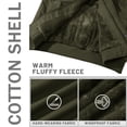 thumbnail image 4 of TACVASEN Men's Winter Warm Fleece Lined Jacket Thicken Windbreaker Cargo Coat with 7 Pockets Casual Work Field Outwear Army Green XL, 4 of 8