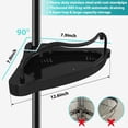 thumbnail image 5 of Arcticwind Corner Shower Caddy Tension Pole,Adjustable Height with 4 Shelves,No-Drill Quick Installation,Space Saving Storage,for Renters Family Bathtub Shampoo Accessories Storage Holder,Black, 5 of 5