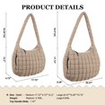 thumbnail image 2 of Bolso de hombro Iqimott acolchado con burbujas de nailon para mujer, 2 of 7