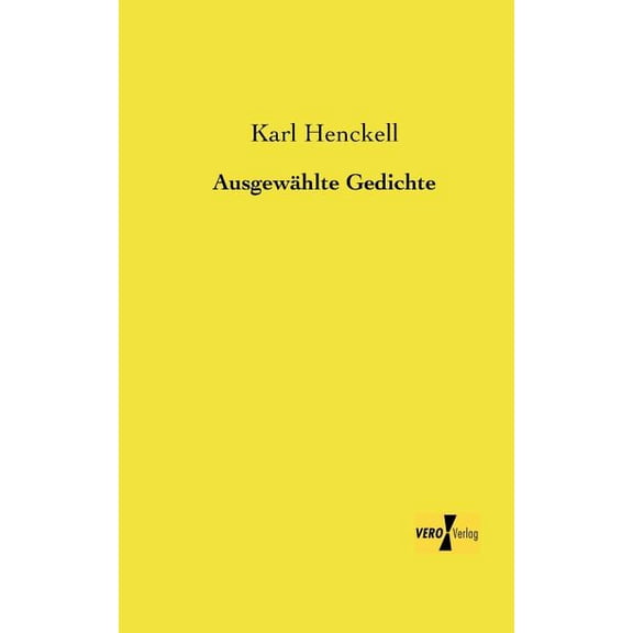 Ausgewählte Gedichte (Paperback)