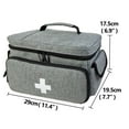 thumbnail image 3 of Bolsa de almacenamiento de medicamentos pequeña, organizador de primeros auxilios familiar, kit médico, bolsa médica (sin incluir medicamentos), 1 unidad JM, 3 of 5