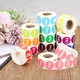 thumbnail image 4 of Month Labels Stickers 1 Inch, 12 Roll 12 Months of the Year Round Coding Tag Circle Stickers Monthly Labels for Journals Postcards Food Storage Warehouses Document Archives, 4 of 6