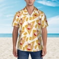 thumbnail image 2 of Fotbe mouse holiday Pattern Hawaiian Shirt for Men Unisex Summer Beach Casual Short Sleeve Cotton Linen Button Down Shirts,Small, 2 of 7