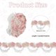 thumbnail image 2 of Cinta de encaje bordado con rosas rosas de 5 yardas y apliques florales de 1.5 pulgadas para bodas, costura y manualidades. Cinta con borde de encaje de vid blanca., 2 of 5