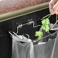 thumbnail image 1 of SKISUNO 2Pcs Adjustable Trash Bag Holder Rack Silver Wall Mounted Kitchen Garbage Bag Stand, 1 of 8
