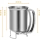 thumbnail image 4 of 2X Dispensador de Masa de Acero Inoxidable 2 en 1 de 800 Ml con Manejar Apretable, Vertedor de Panqueques, Jarra de Masa, Herramienta para Mezclar y Hornear, 4 of 5