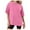 Hot Pink, variant on RMGVDSD Womens T Shirt Tops Womens Oversized T Shirts Short Sleeve Crewneck Summer Tops Casual Loose Basic Tees Comfy Basic Tee Shirts
