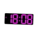 thumbnail image 1 of Reloj de escritorio digital con fecha, temperatura, regulador, LED, despertador, para adultos Rosa roja, 1 of 9