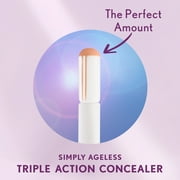 COVERGIRL Simply Ageless Triple Action Concealer, 380 Soft Sable, 0.24 fl oz