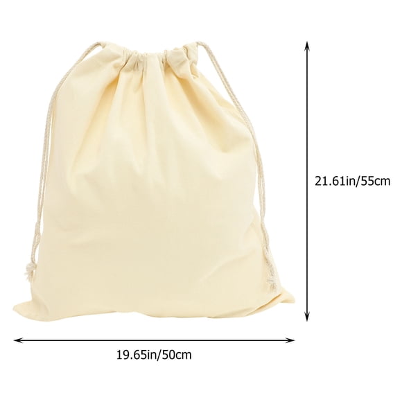KAKOWELY 2Ud Bolsa Organizadora De Ropa De Lona Beige Resistente Y Para Viaje Y Casa