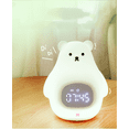 thumbnail image 4 of Cute Child Alarm Clock Silicone Bear Led Night Light Digital Clock, 4 of 5