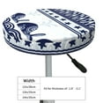 thumbnail image 4 of Daiia Sea Underwater Animals1 Stool Covers Round,Round Bar Stool Covers Waterproof Bar Chair Covers Washable Stool Cushion Slipcover for 12-14 Inch Chair-13 inch, 4 of 7