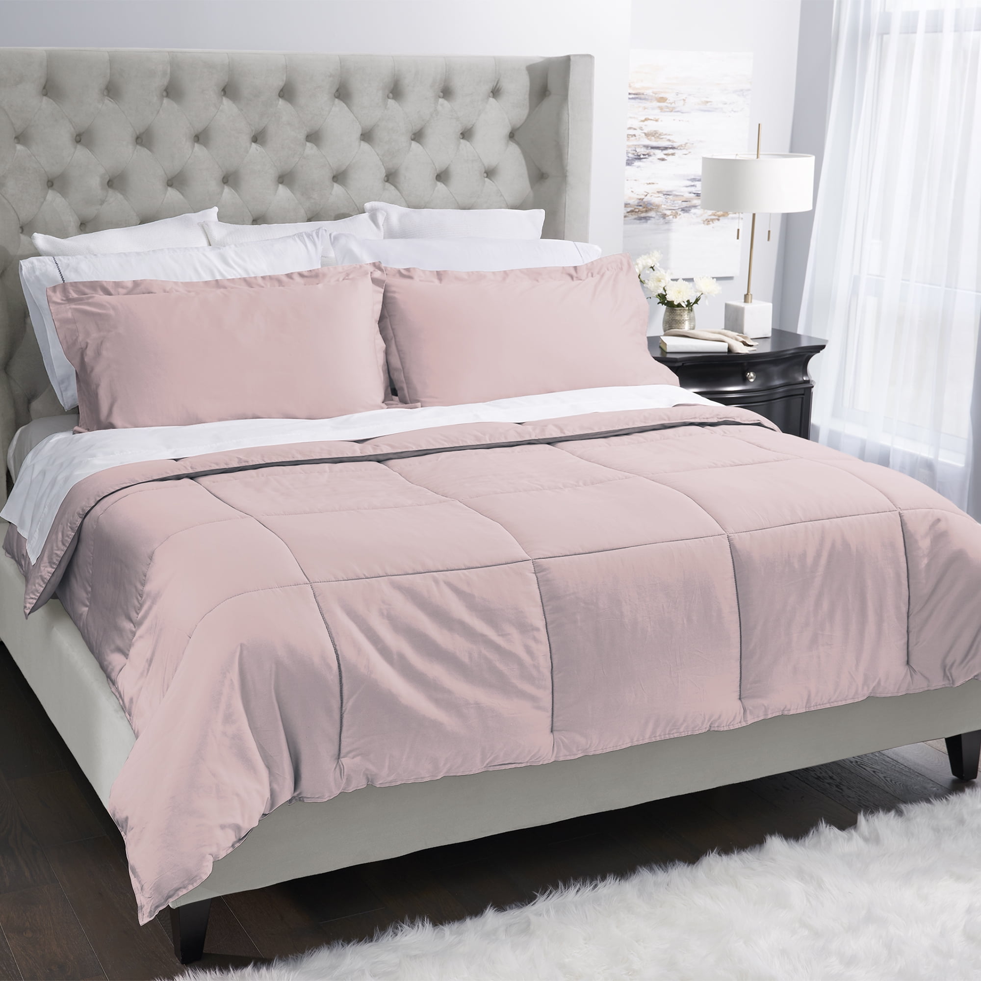 Covermade Easy Bed Making Down Alternative Comforter - Blush Pink King