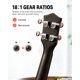 thumbnail image 3 of Ukelele de concierto Donner DUC-200D Caoba 58 cm con accesorios, 3 of 8