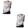thumbnail image 2 of Camiseta Cómoda y Elegante Qarigey Top Mujer Camiseta Sin Mangas Verano Sexy Ligero A36 Blanco L, 2 of 6